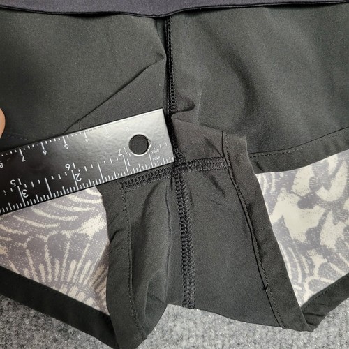 LULULEMON Flip Out Boardshort Black Beachy Floral Reversible Swim Short SIZE 6 - Picture 14 of 14