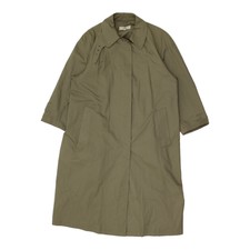 Giorgio Armani Per Gruppo Alitalia Womens Grey Trench Coat | Vintage Designer