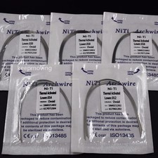 10 Packs Dental Orthodontic Thermal Activated Niti Round Arch Wire Upper + Lower