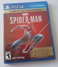 Replacement Case (NO GAME) Marvel Spider-Man Game Of The Year Playstation 4 PS4