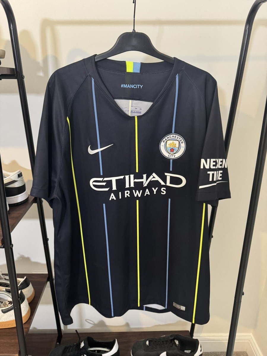 Manchester City Football Shirt 2018/19 Away Nike Genuine VGC Manchester City Football Shirt 2018/19 Away Nike Genuine VGC