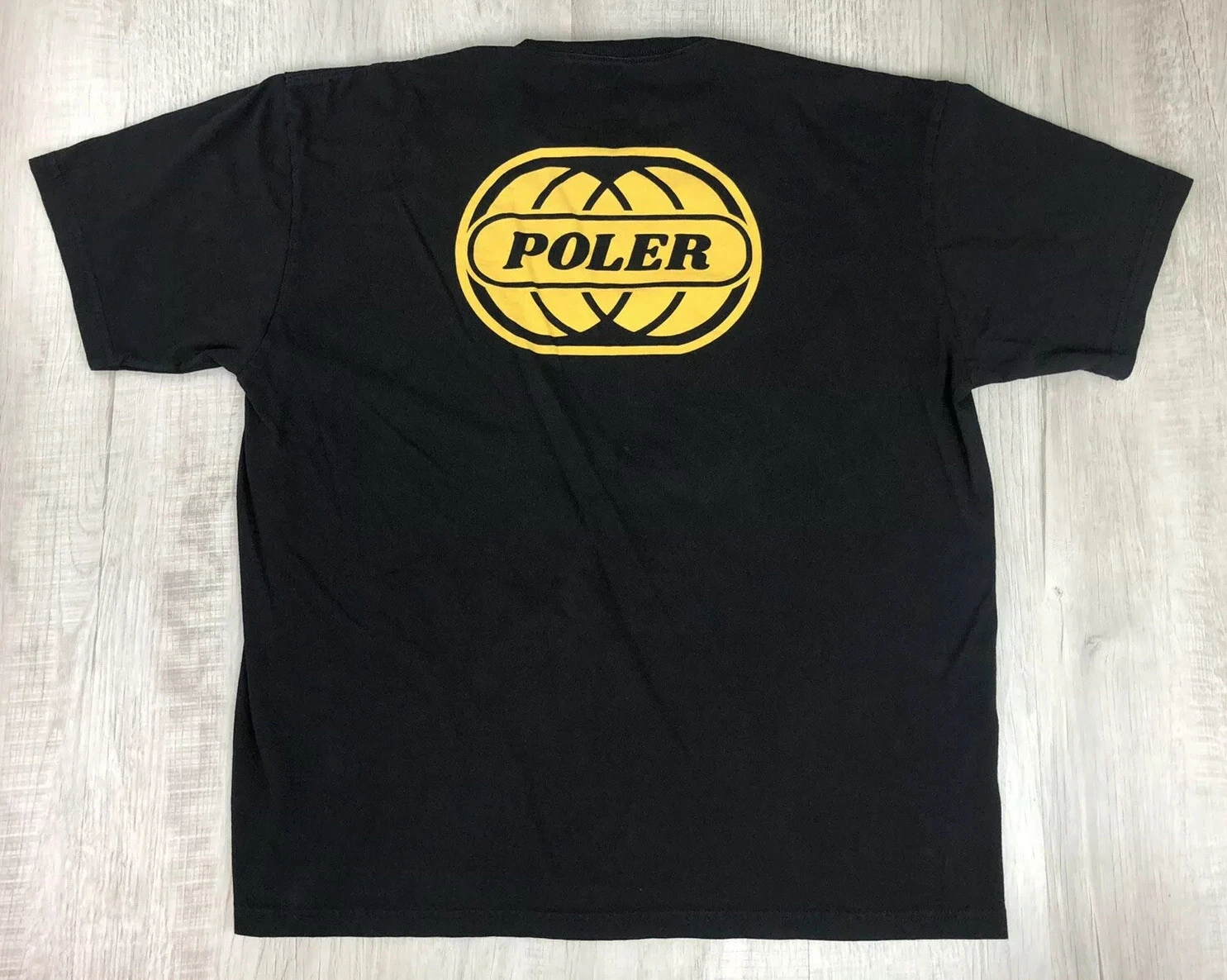 POLER Camp Vibes T Shirt Black 100% Cotton Mens Size XL