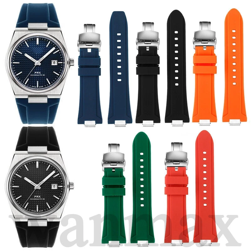 Quick Release Rubber Strap for Tissot PRX Watch 26*12mm Replacement Watch Band