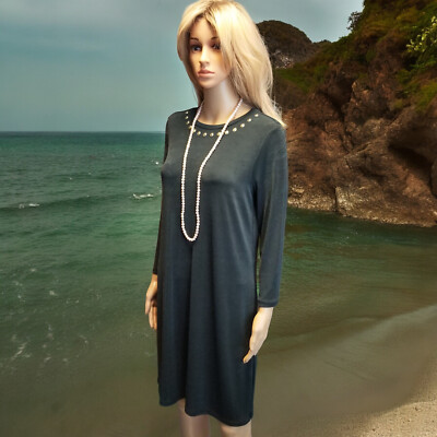 その他 m Michael Kors Women's Size M Long Sleeve 93% Polyester Solid Green