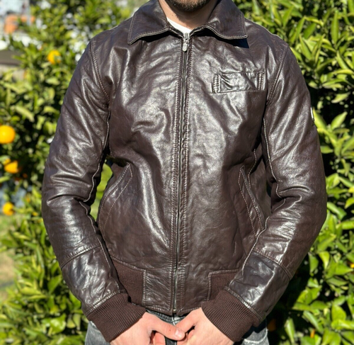 Not On Our Watch Belstaff Panther Biker Limited Motorcycle Leather Gold Size M - Picture 11 of 19