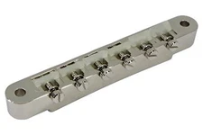 USA ABR-1 Tune-o-Matic Bridge w/ nylon saddles - Nickel - BRIDGE ONLY