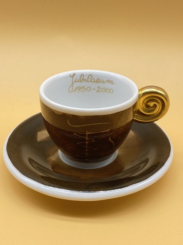 Thun set 6 tazzine caffe Giubileo 1950-2000, 50 anni dell'azienda Thun. Raro. - Foto 5 di 9