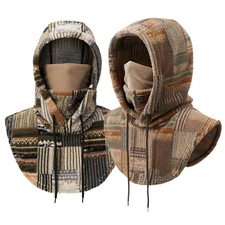 Outdoor Winter Thermal Fleece Balaclava Ski Full Face Mask Neck Warmer Hood Hats