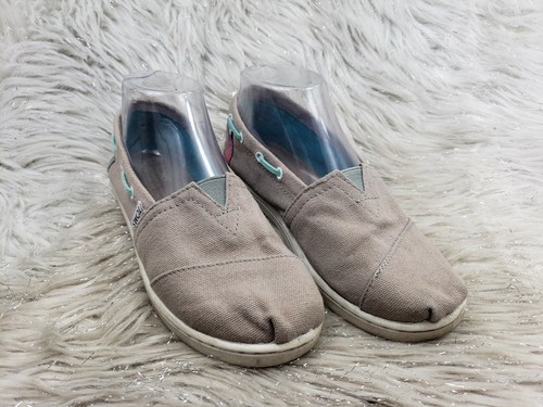 TOMS Casual Gray Slip On Shoes Flats Girls Size 4 - Picture 6 of 6