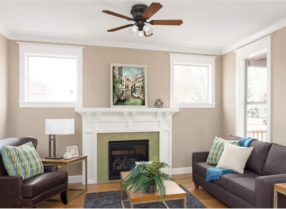 Westinghouse 7231300 Contempra Trio Ceiling Fan w/Light Oil Rubbed Bronze 42" - Image 2 of 4