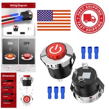 12V Key Start Power Switch for Kids Ride On Car Toy Easy Push Button Operation