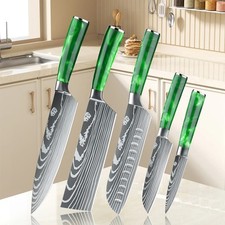 5PCS Handmade HAND FORGED DAMASCUS STAINLESS ...