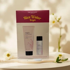 Brightening Cleanse | Rice Water Cleanser  Set, by The Face Shop - 5.2 fl oz