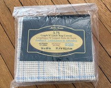 MCG Textiles 3.75 Graph N  Latch Hook Rug Canvas 36x60  Sealed Made in USA New