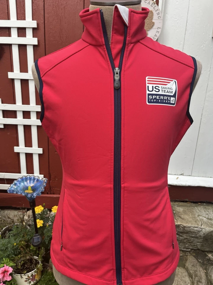 Chaleco Calidad SPERRY Topsider Equipo de Vela EE. UU. Cremallera Carcasa Suave Auténtico Talla M STS35 Foto 2 de 4