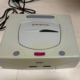 SEGA Saturn Console Bundle Tested w/ 2 Controllers & 5 Games AV Cable JP
