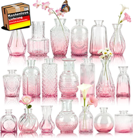 Mini Vasen Set 12 StüCk FüR Tischdeko Hochzeiten Parties Mit ÄTzmuster