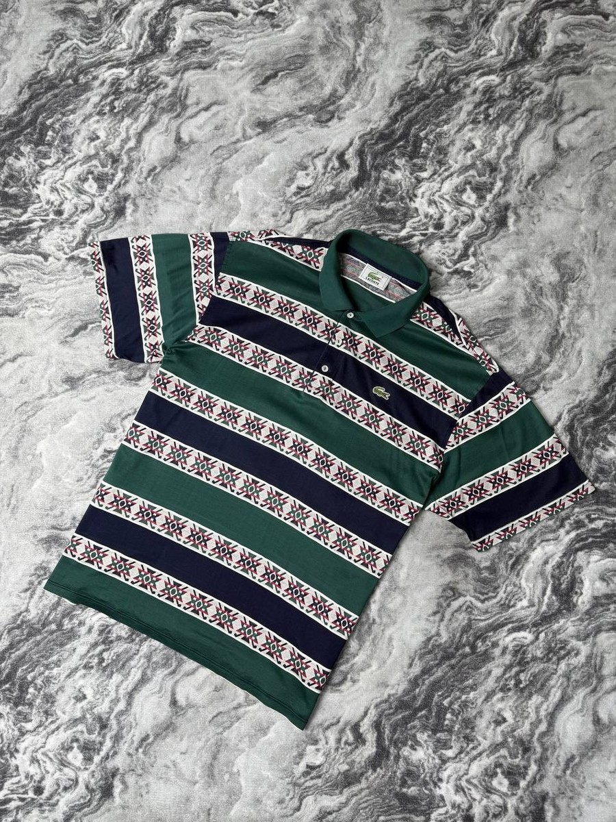 Vintage Lacoste Polo Shirt Striped 00s Men Size XL Multicolor | eBay