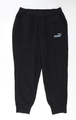 Schwarze Jogginghose Damen UK Größe L Puma Regular Fit