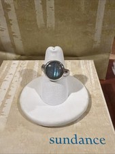 Sundance Catalog Sterling Silver Round Laboradorite Ring Size 7