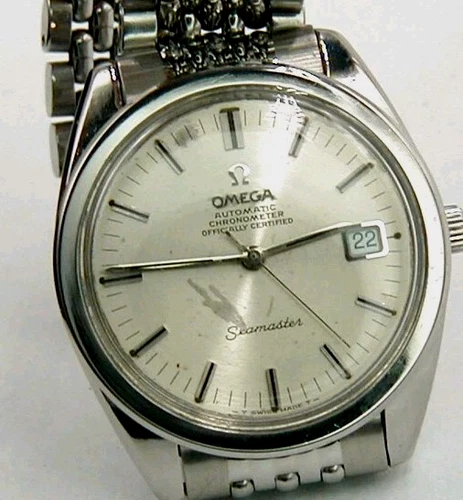 OMEGA LARGE SEAMASTER SIGNED "CHRONOMETER" DIAL QUICK DATE SET, SERVICED  1967