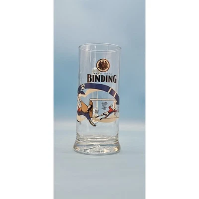 Binding Frankfurt Fußball Tor altes Bierglas alt Brauerei Glas Bier 0,3l - Bild 1 von 2