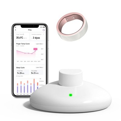 Femometer Ring Ovulation Periode Schlaf Tracking App Auto Sync Wasserdicht Größe 8