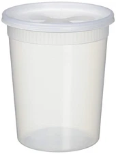 YW COMINHKR02572325 Sets 32oz Plastic Soup/Food Container with lids