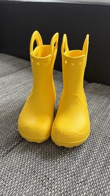 Crocs Handle It Rain Boot Kids Gummistiefel, Gelb, Größe 28/29