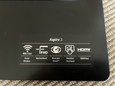 ACER Aspire 3  Computer Notebook  39cm screen Black, hardly used and Reset