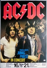 AC/DC - ACDC - 1979 - Judas Priest - Concert - Highway...Tour - Poster - Essen