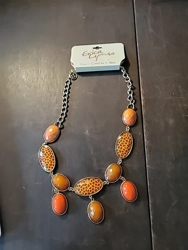 VETEMENTS Collana vintage stampa animalier di Erica Lyons 10"