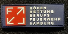 Berufsfeuerwehr Hamburg Rubber Patch SEG-H Glow In The Dark Limitierte Edition