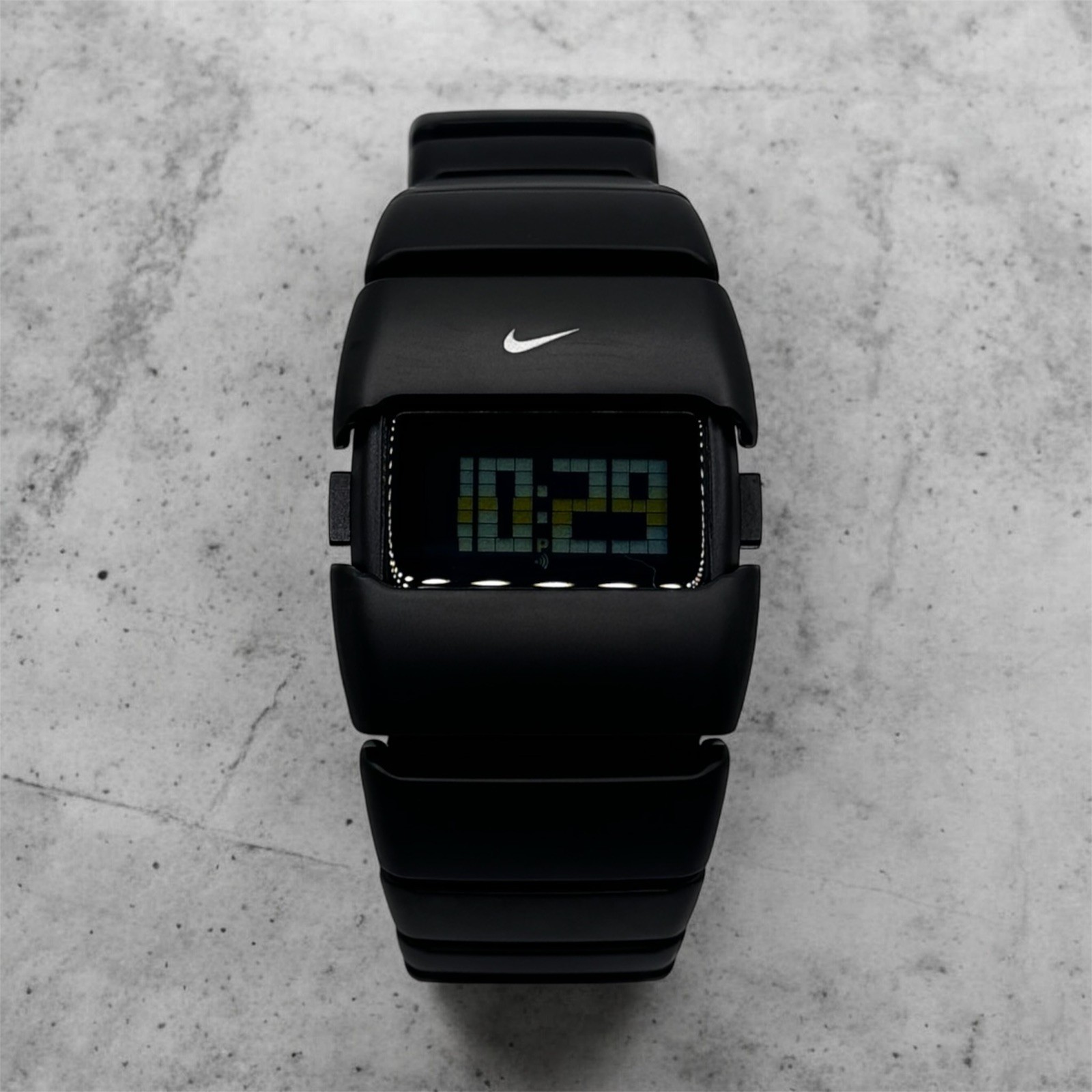 Vintage Nike D-Line Watch Black Metal Stainless Steel- Archive Y2K  tech wear 