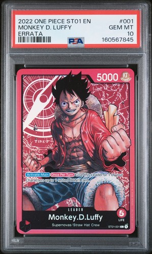 Monkey.D.Luffy graded PSA 10 for sale on eBay