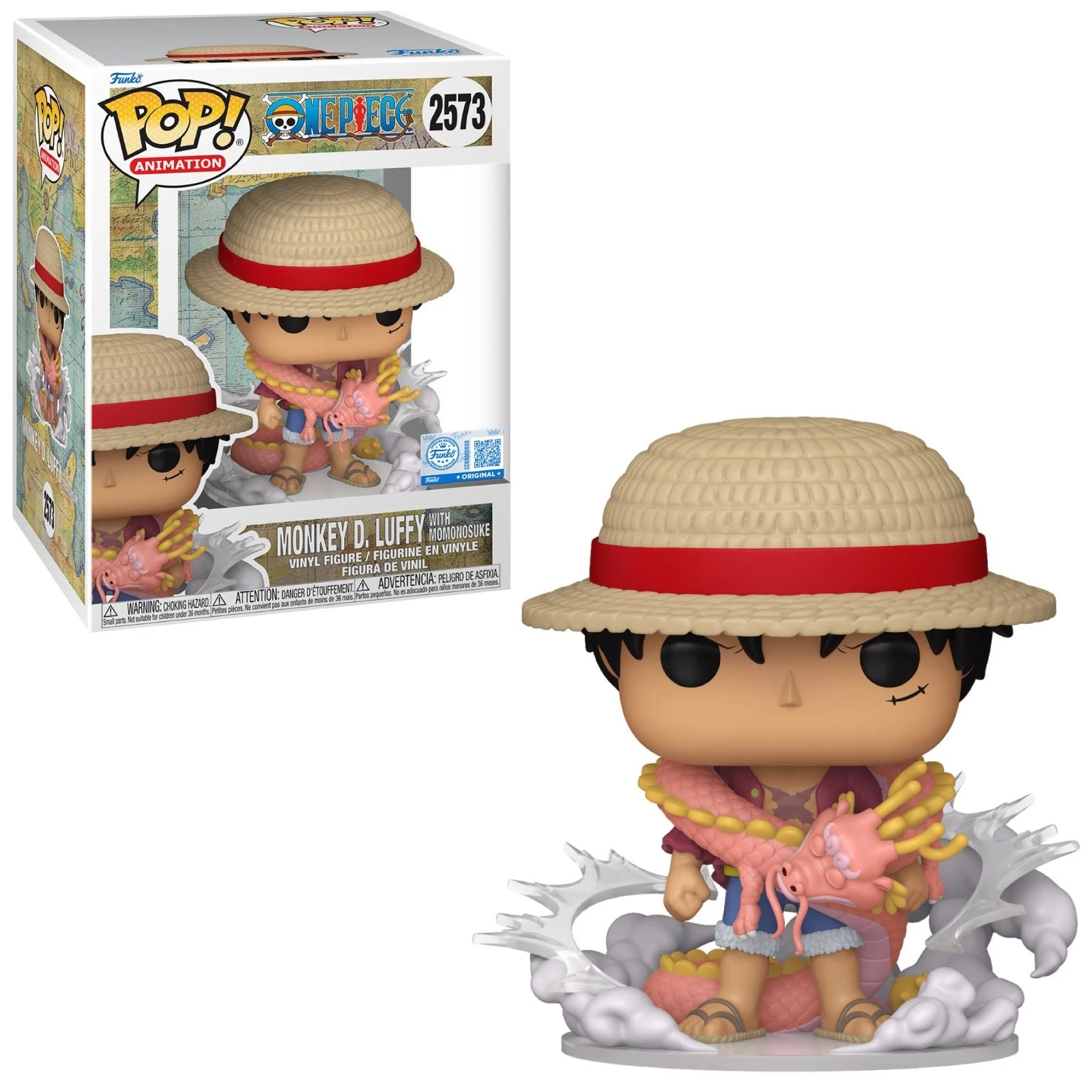 One Piece Funko Pop Premium Luffy with Momonosuke Exclusive # 2573 PreSale - product detail image 1