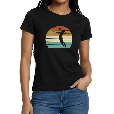 Volleyball Beachvolleyball Retro Vintage Frauen T-Shirt