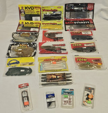 20 PACK VARIETY Plastic Baits Bass Dynasty KVD YUM Plus 4 Tackle Items NOS
