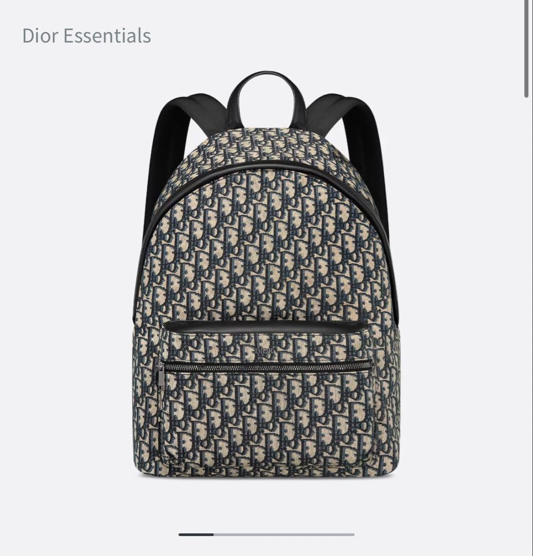 Dior Oblique Allover Pattern Backpack Rucksack Na… - image 5