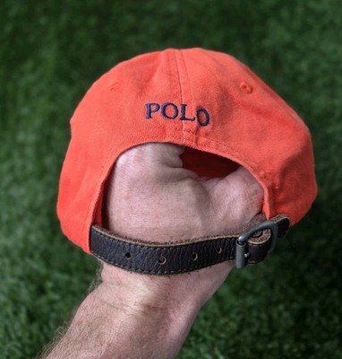 Vintage Ralph Lauren Hat Men Strap Back Pony Polo Spell Out Cap | eBay