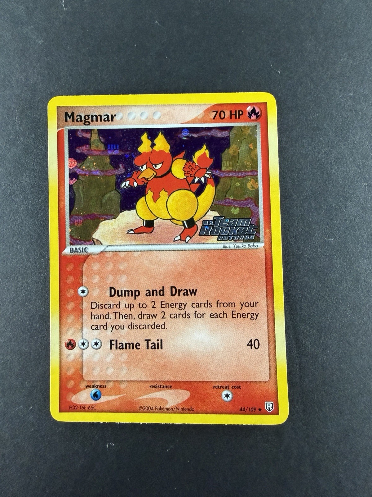 Pokemon Magmar Ex Team Rocket Returns Stamped Reverse Holo 44/109