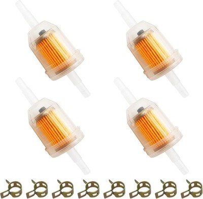 1/4'' Fuel Filter Set with Magnet - Ideal for Lawn and Garden Equipment - 4 Count