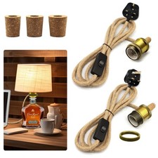 Bottle Lamp Adaptor Kit 2Pcs Bottle Light Holder Bronze Lamp Fittings for Table
