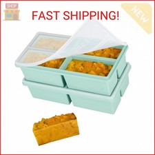 Silicone Freezer Trays with Lids - 1 cup soup freezer container large ice cube m