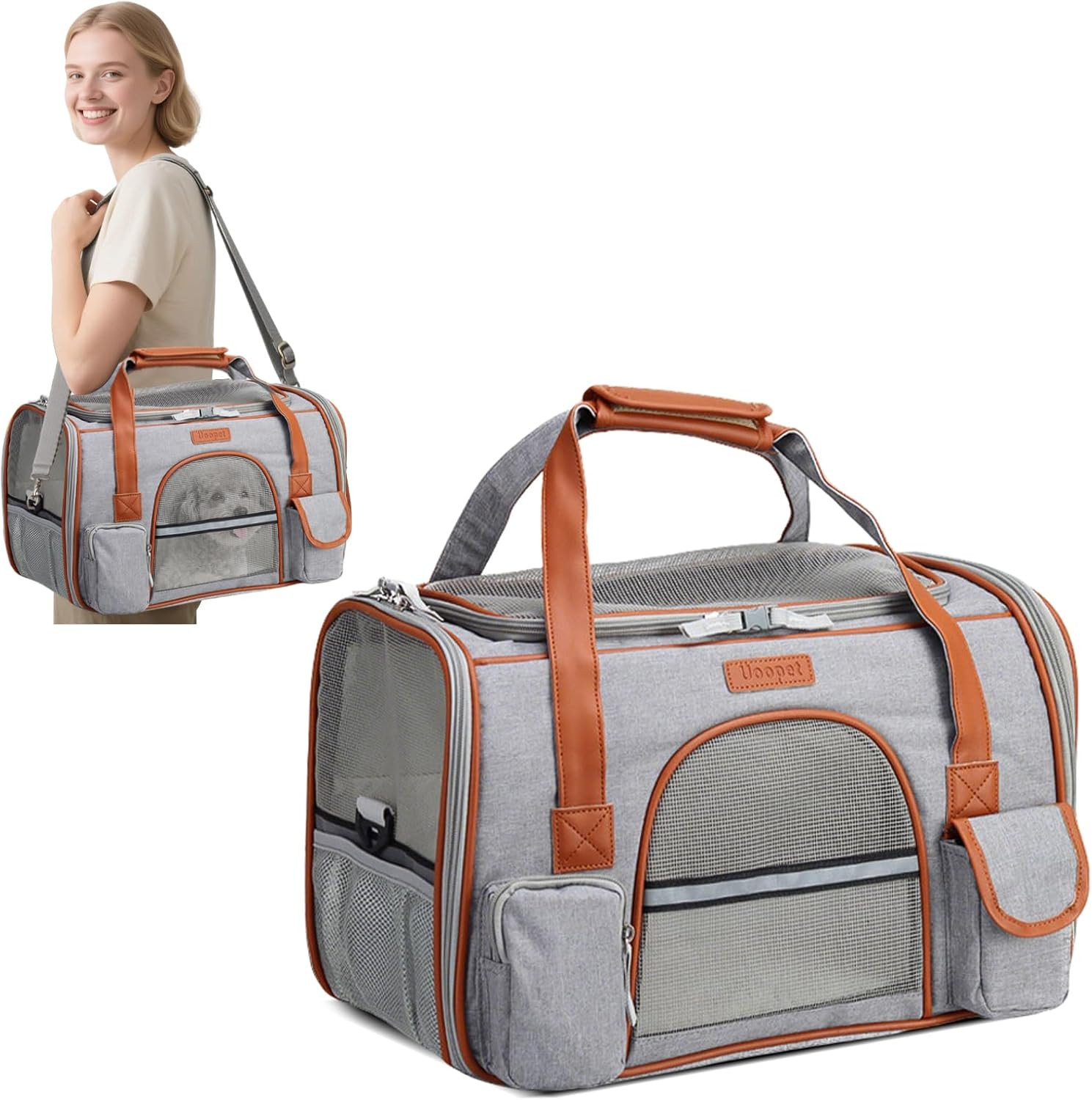 Trasportino Dolce Nanna per Cani e Gatti | Borsa con Materasso