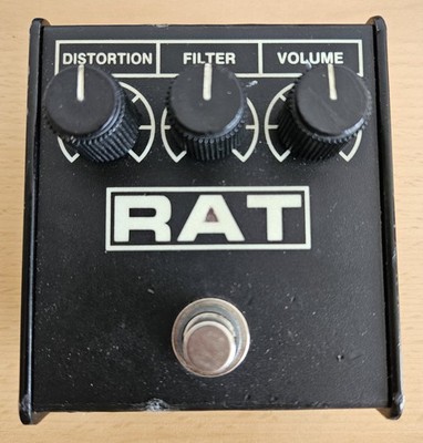 Vintage 1990 ProCo RAT 2 Distortion Pedal - USA - Motorola LM308N - Woodcutter