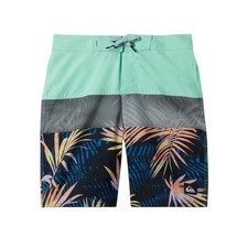 NWT Quiksilver Boys Surfsilk Panel 2 Boardshorts Swim Beach Vacation Surf