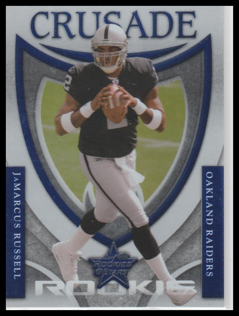 JaMarcus Russell Leaf Rookies & Stars Rookie Crusade #RC24 Blue