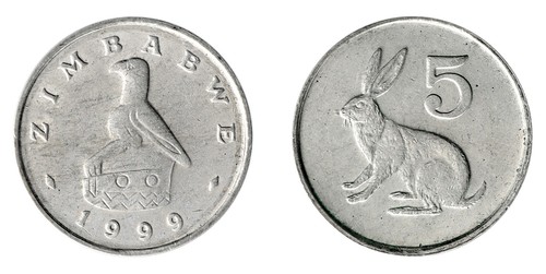 Zimbabwe 5 Cents, 1980-1999, KM #2, Mint