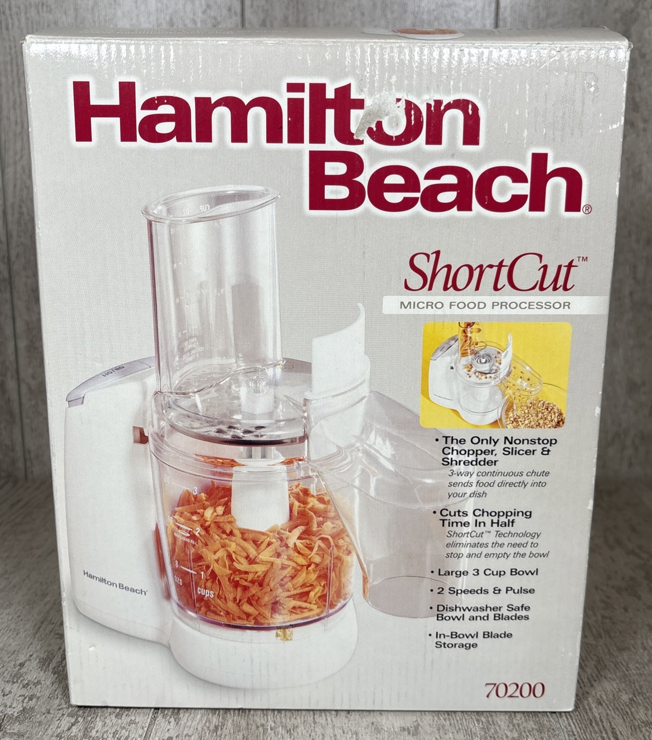 Hamilton Beach Shortcut Micro Food Processor 70200 - NEW Old Stock